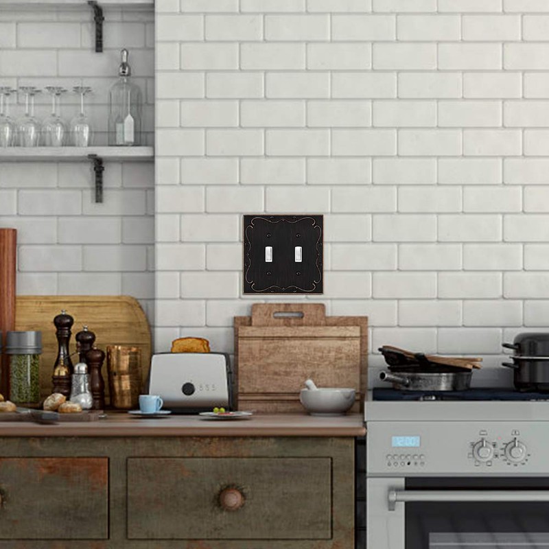 French Cabriole Decorative Wall Plate Switch Plate Outlet Cover (Double