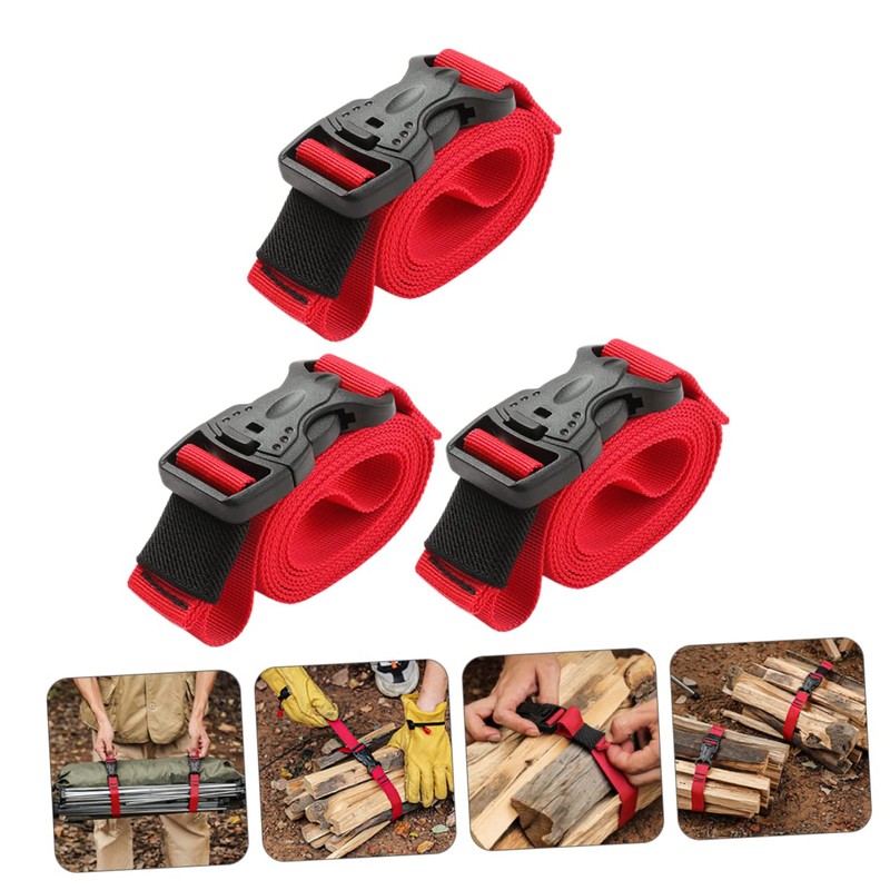 Operitacx Outdoor Nylon Strapping Straps Pcs Ratchet Lashing Straps Baggage