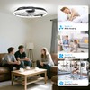 Franjulia Ceiling Fans with Lights and Remote, 20'' Low Profile