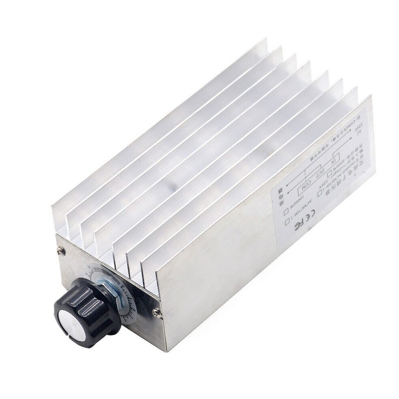 Areyourshop AC220V 10000W SCR Motor Speed Controller Volt Regulator Dimmer