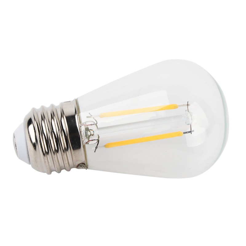 10Pcs Vintage Light Bulb S14 E27 180LM Transparent Glass LED