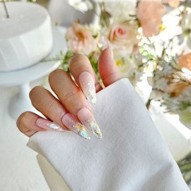 Nude Obsey Handmade Nail Tips - Almond / 누디 오브시 수제네일팁 - 아몬드