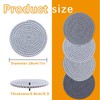 4 PCS Woven trivets Set for Hot Dishes,100% Pure Cotton