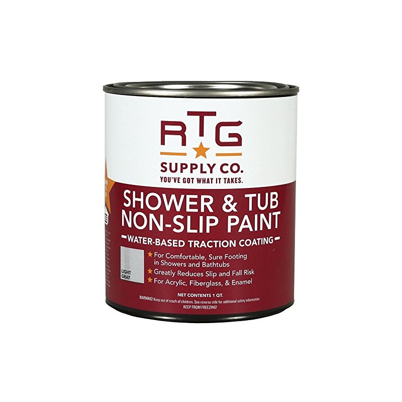 RTG Shower & Tub Non-Slip Paint (Quart, Light Gray)
