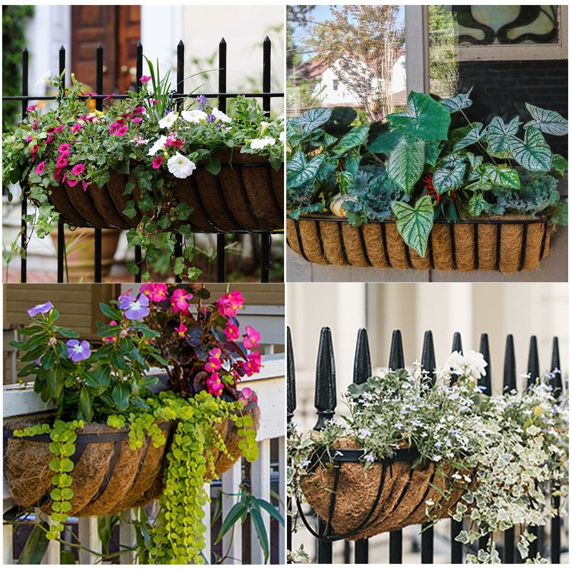 HICAS Wall Mounted Coco Liner - 24/30/36/48 Inch Wall Planter