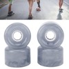 4Pcs Skateboard Wheel Set Replacement 78A Hardness PU Translucent Flashing