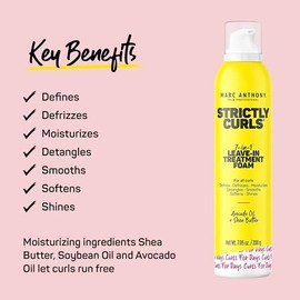 Marc Anthony Marc Anthony True Professional Strictly Curls Perfect Curl 7 In 1 Leave In Treatment Foam, 7.1 Oz, 7.1 Ounce