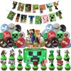 Gaming Birthday Party Decorations Supplies Include Happy Birthday Banners, Cupcake