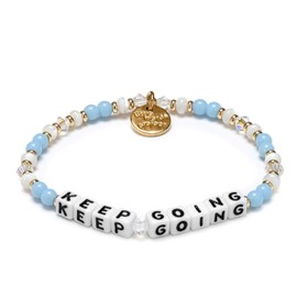 Little Words Project Handcrafted and Uniquely Designed Beaded Bracelet - Keep Going (S/M)