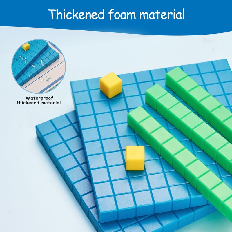 stochastic box Base Ten Blocks Plastic 147 pcs Place Value