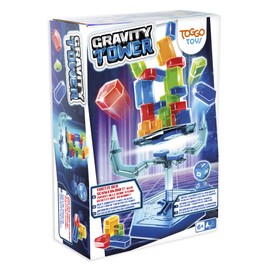 PLAY FUN BY IMC TOYS Toggo Toys Gravity Tower - A Tower is built on the wobbly base platform. The opponent: gravity, fun & learning effect, suitable for ages 6 and up.