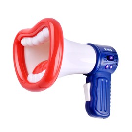 Kids Voice Changing Loudspeaker Recording Funny Gag Toy Big Lip Design (White)