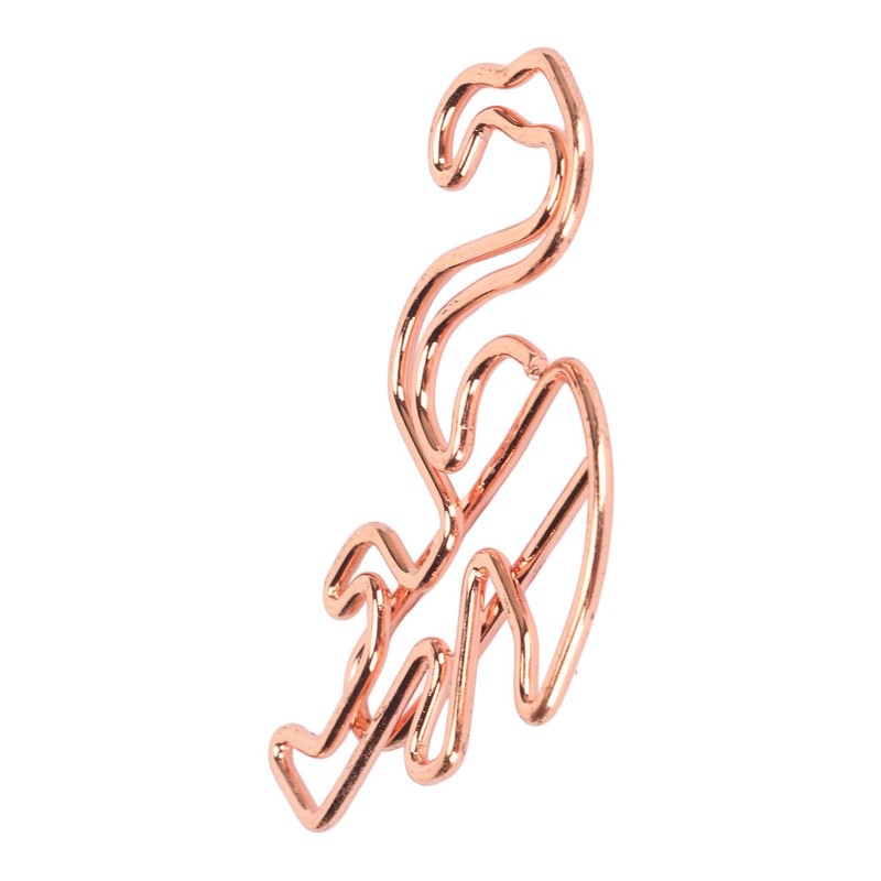100pcs Flamingo Paper Clip Cute Animal Shape File Note Page