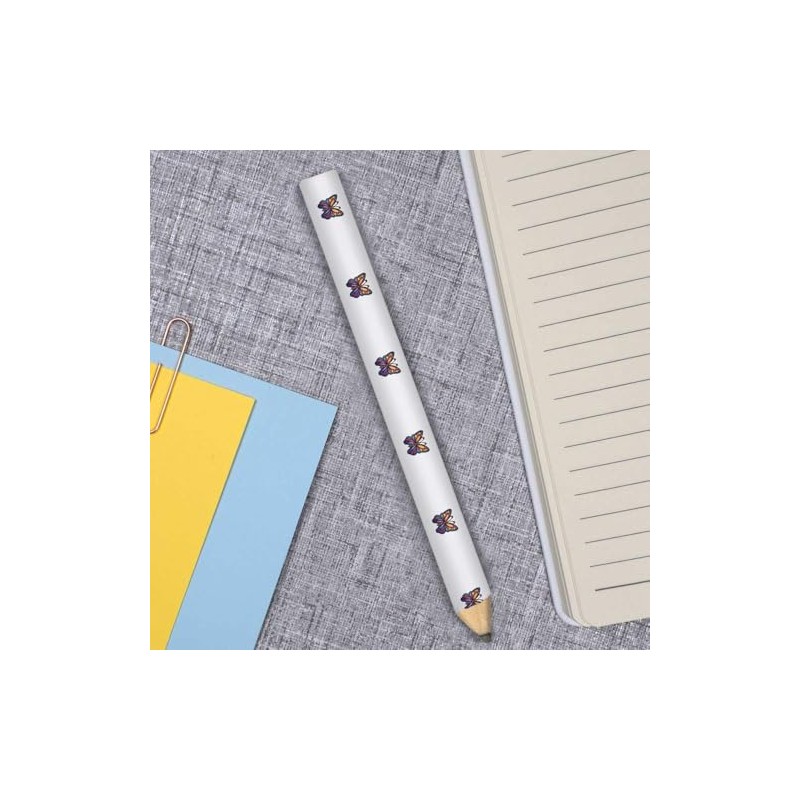 Azeeda 3 x 'Stained Glass Butterfly' Carpenter's Pencils (LP00032900)