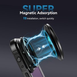 SMALLRIG 52mm Magnetic Variable ND Filter ND2-ND32 (1-5 Stops) No X Cross HD Optical Glass Waterproof Scratch Resistant Magnetic Adjustable Neutral Density Filter - 4215