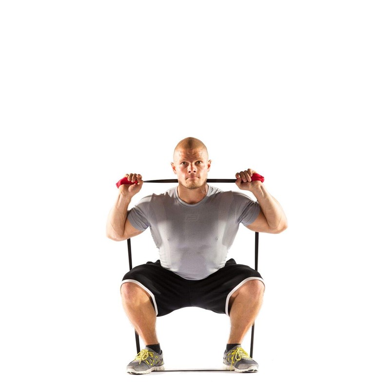 Fight Back/Black Fitness Power Band with Handles – with Training