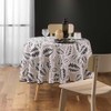 Douceur d'Intérieur, Round Tablecloth (Diameter 180 cm) Alma Black Printed