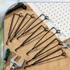 20 Pcs 10 inch Pegboard Shelf Brackets, Black
