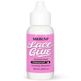 Quick-Drying Lace Wig Glue Strong Adhesion Natural no Trace Waterproof Sweatproof 72 Hours Strong Hold for Women Curly Hair Sensitive Scalp Wig Accessories Lace Glue
