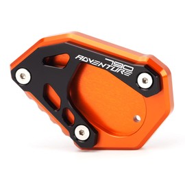 Mokiton Motorcycle Side Stand Extension Kickstand Plate Compatible With KTM 790 Adventure/R 2019-2023 | Foot Pad Support 790 ADV 790ADV 790ADVENTURE Accessories (black-1)