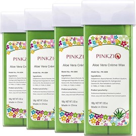 Aloe Roll On Wax Cartridge - Hair Removal Wax, Depilatory Wax Roller Refill for Legs and Arms 3.52 Ounce (4 Pack)