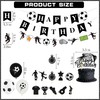 Footbal Themed Birthday Party Decorations - 33 Pcs Black And