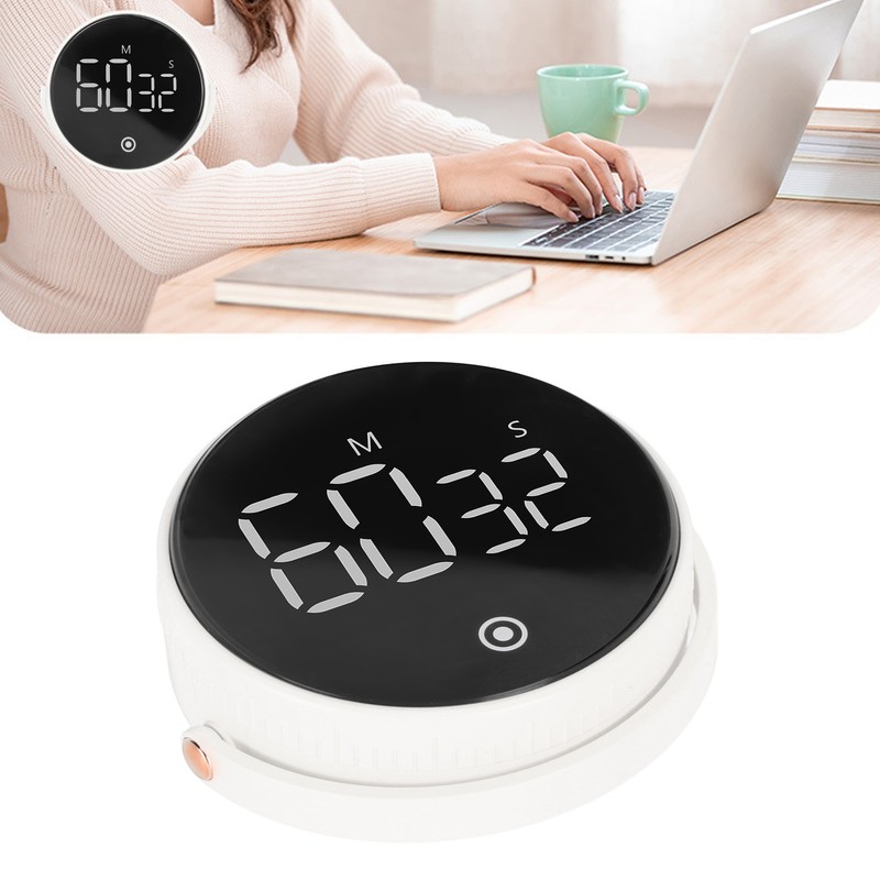 3in LED Digital Timer Rotatable Magnetic Low Noise ABS Shell