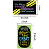 Youngever 300 Pack Motivational Quote Cards, 100 Unique Inspirational Designs