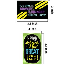 Youngever 300 Pack Motivational Quote Cards, 100 Unique Inspirational Designs Cards, Business Card Sized Encouragement Cards, Gifts for Employees, Thinking of You Gifts, Appreciation Cards