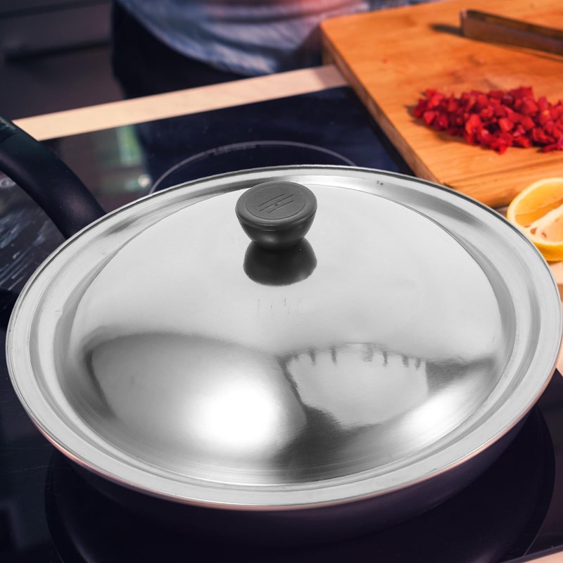 Ciieeo Stainless Steel Pot Lid Replacement Cover for Pots Pans