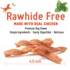 LuvChew Chicken Dog Chew Twist Sticks, Puffed Human Grade Chicken