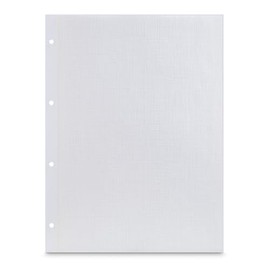 Hama Inner Pages Scrapbooking Photo Album Refill Pack for Photo Card Pages with Protective Crystal Paper 250 g/m² 23.3 x 31 cm Perforated 25 Sheets White