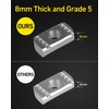 GZBEVITAR Strut Channel Nuts 3/8"-16 No Spring, 8mm Thickened Strut