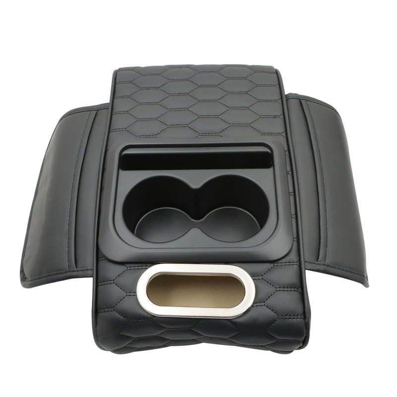 Priprilod Black Car Center Console Armrest Pillow, Memory Foam with