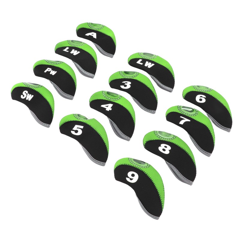 12 PCS Golf Club Head Covers Golf Iron Pole Number