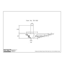 Infinity Tools 1/2" Shank Lock Miter Router Bits 3/8" to 3/4"