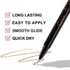 Bronze Brown Glitter Liquid Eyeliner Pen, Waterproof Smudge Proof Metallic