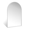 Minuover 30" x 48" Silver Arched Mirror, Arch Wall Mirror,