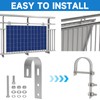 Pack of 4 Balcony Power Station Bracket Hooks, Solar Panel