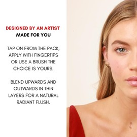 Ruby Hammer Cheek Colour - Red - Creamy, lightweight, multi-stick blush and highlighter. Effortless blending, east to use, suit all skin tones.