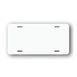 License Plate Blank (1, White)
