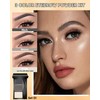 Eyebrow Powder Makeup Kit, 3 in 1 Eyebrow Kit, Brow