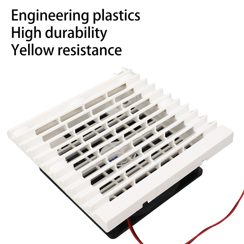 Side Exhaust RV Vent Fan Louvered Grid Odor Remove Silent