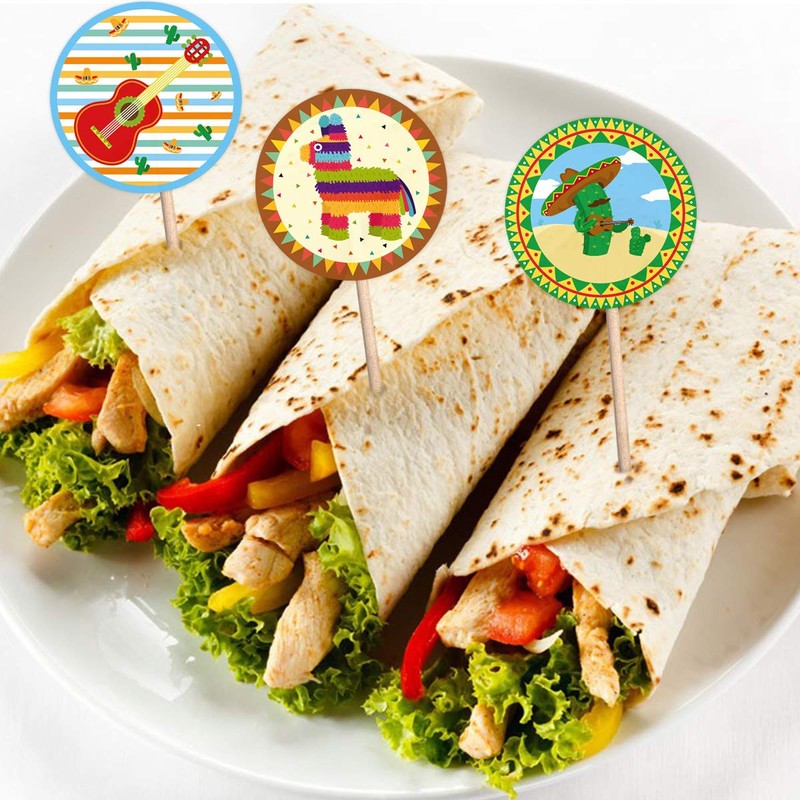 Fiesta Party Stickers Cinco De Mayo Festival Mexican Decorations 200Pcs