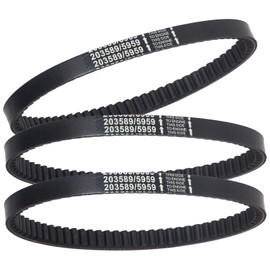 30 Series Go Kart Belt 203589/5959 - Fit Manco 5959/Comet 203589, TAV2, 5HP-7HP Engines, Coleman KT196, Murray 12-8487 (3 Pack)