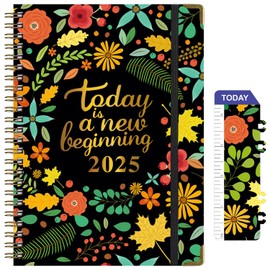 2025 Planner, Weekly & Monthly Planner 2025 from Jan. 2025-Dem. 2025, 6.1"×8.5", Academic Planner 2025 with Tabs, Thick Paper, Twin-Wire Binding, Home or Office Use for Gifts