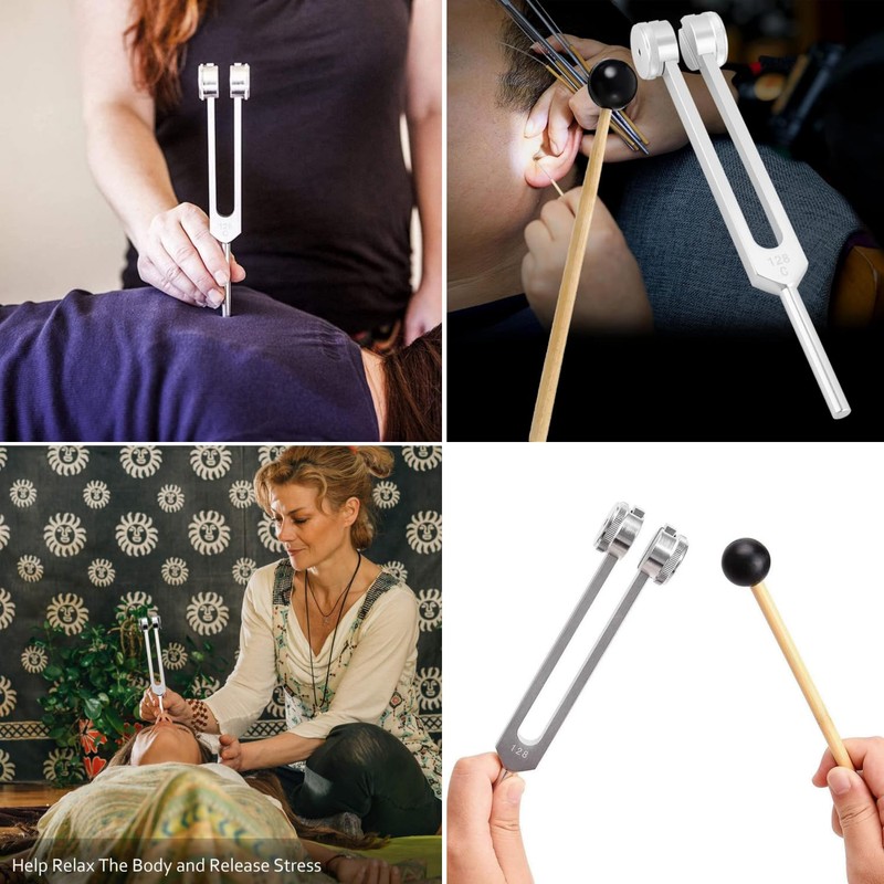 128 Hz Tuning Fork, Tuning Fork for Healing Chakra Set,