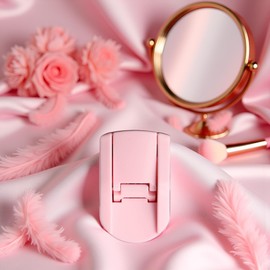 Pink Eyelash Curler with Silicone Pad - Gentle 5-Second Curling Tool for Natural Lashes | Portable Travel Makeup Gift for Women, Brides and Beauty Enthusiasts