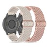 2 Pack 20mm Nylon Loop Watch Band Compatible with GarminVenu/Venu