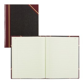 National Texhide Series Record Book, Black, 10" x 8", 300 Numbered Pages (56231)